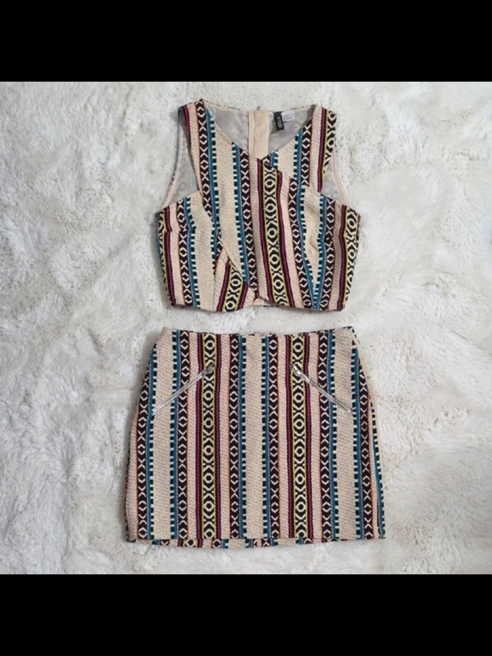 Striped Multicolor Crop Top - Women